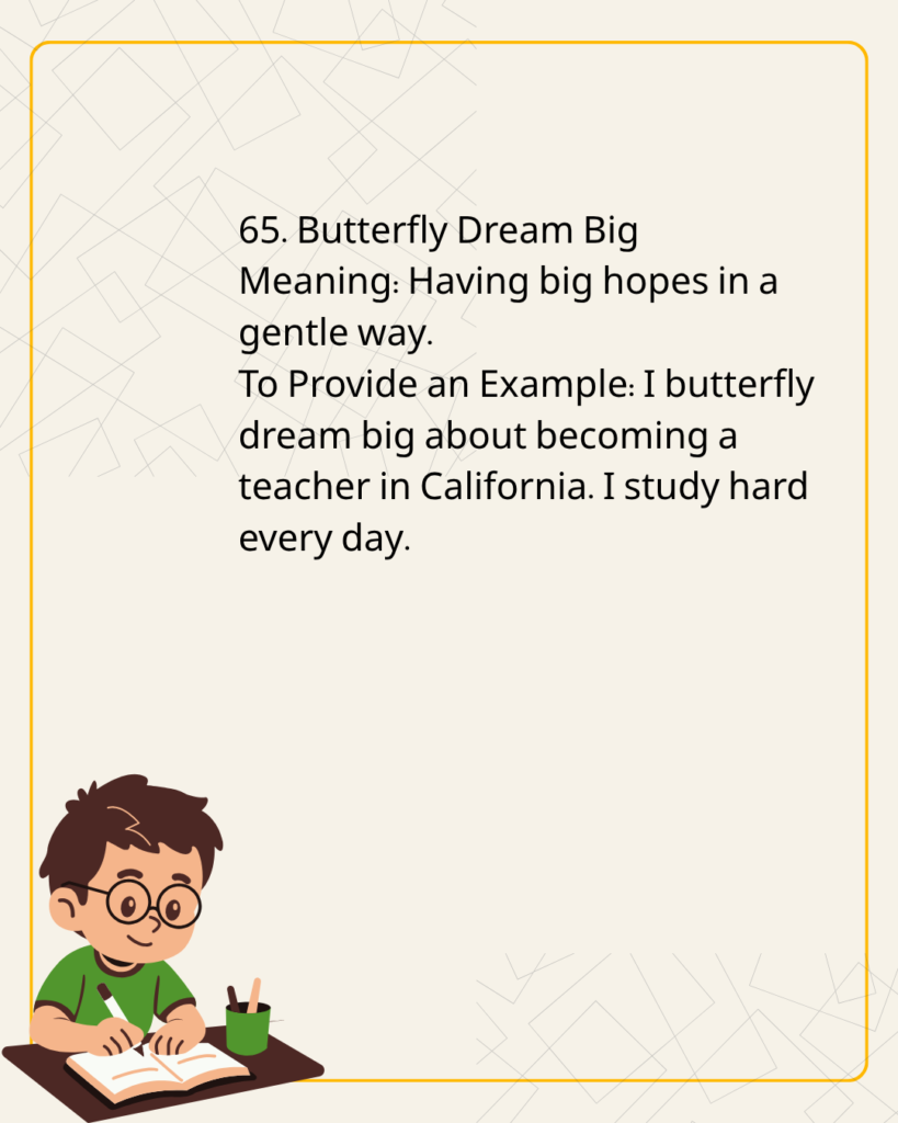 Butterfly Dream Big
Meaning:
