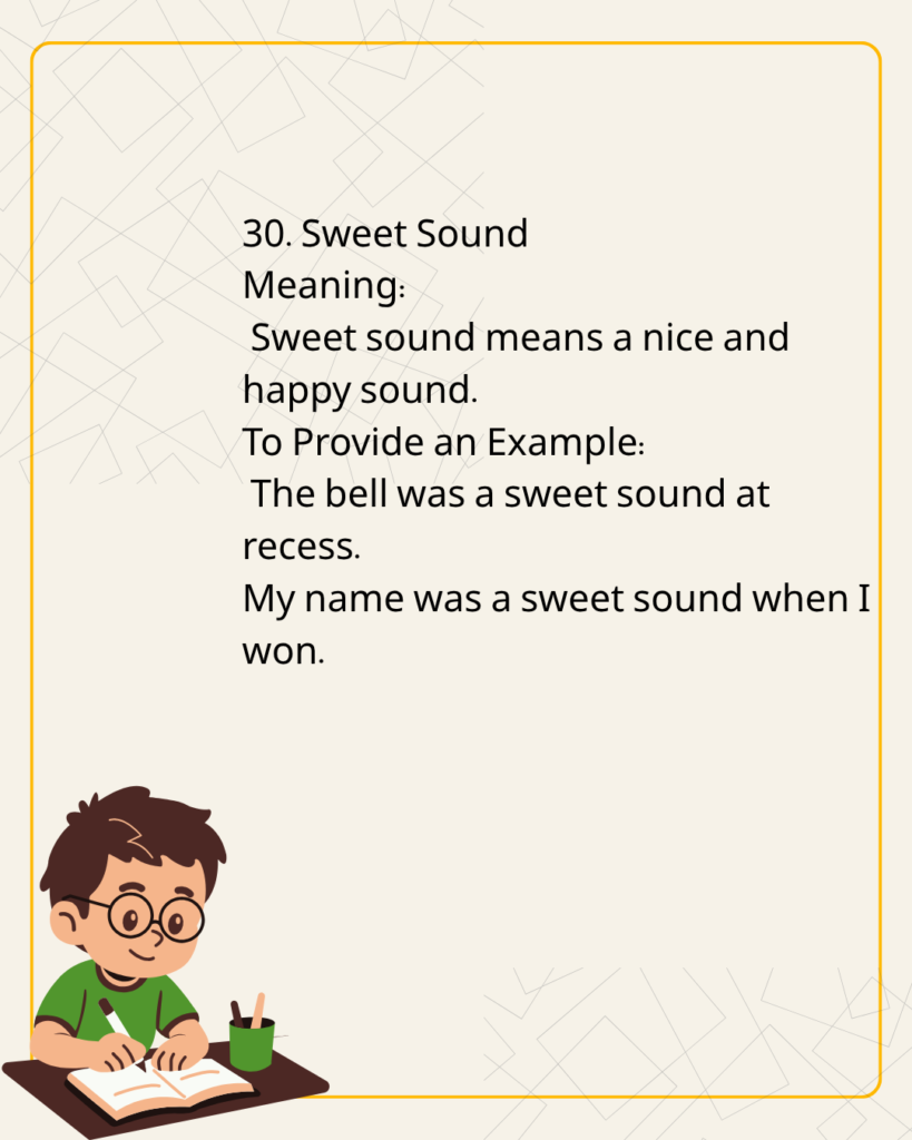 Sweet Sound
Meaning