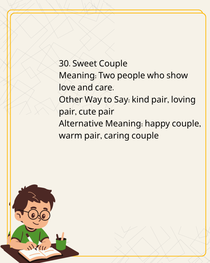 Sweet Couple
Meaning