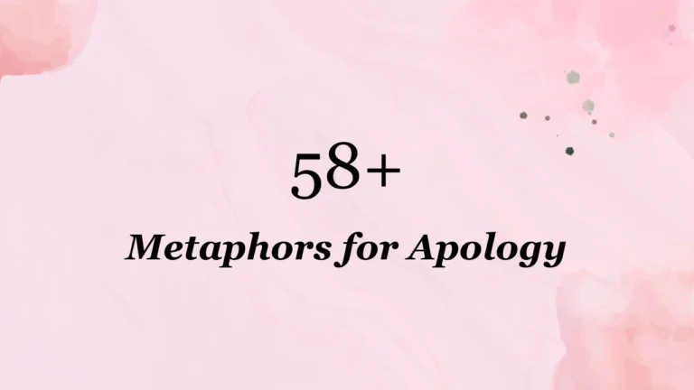 58+ Metaphors for Apology